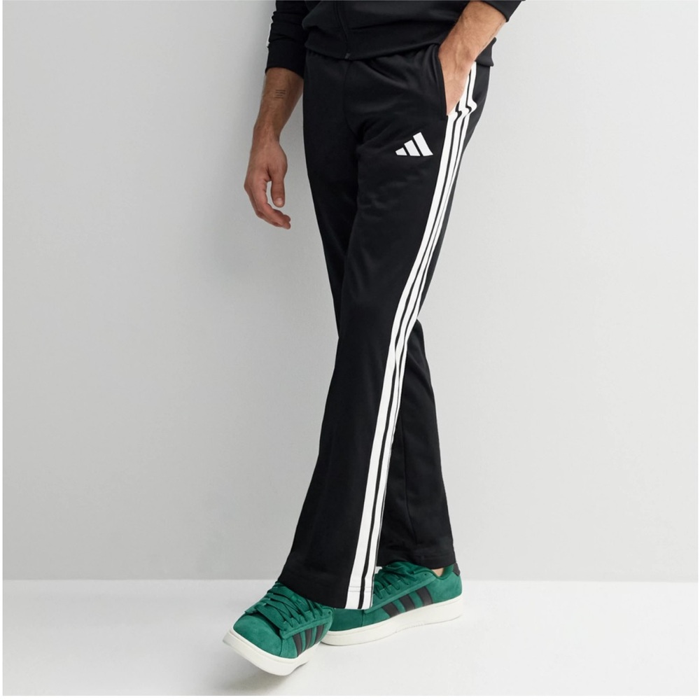 Men’s Adidas Black Joggers with White Side Stripes M unisex
